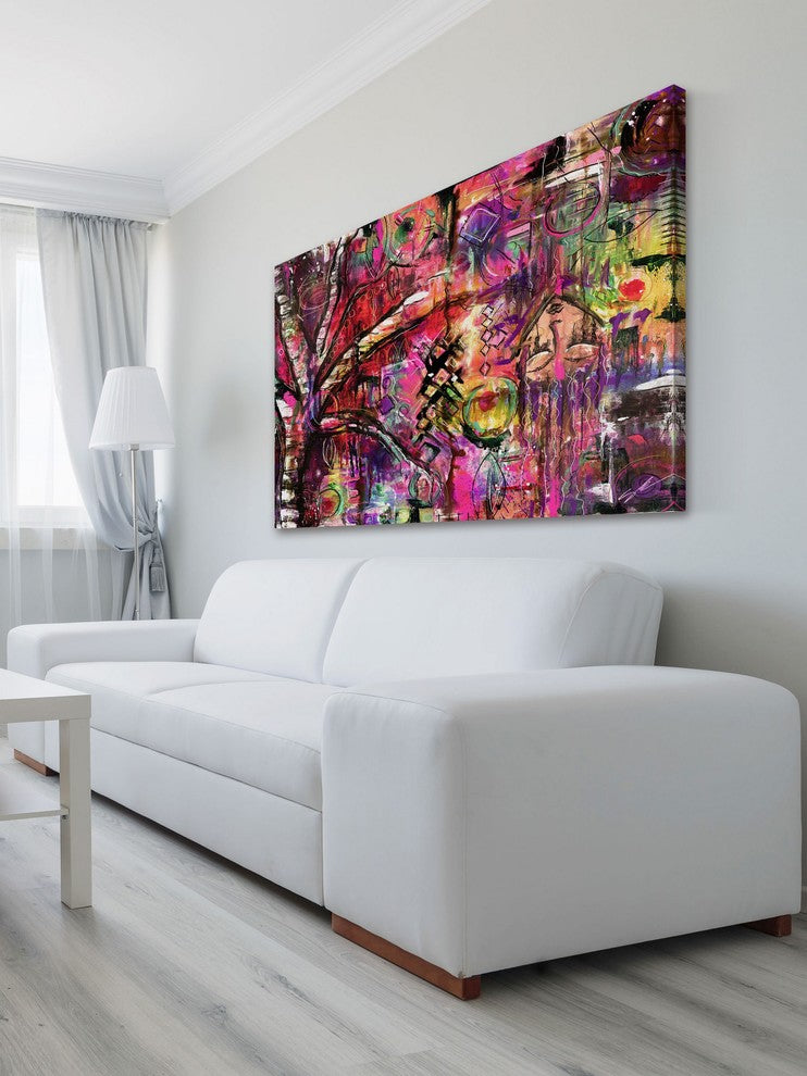Marmont Hill, "Abstract Surrealism" by Sloane Kady on Wrapped Canvas, 45x30