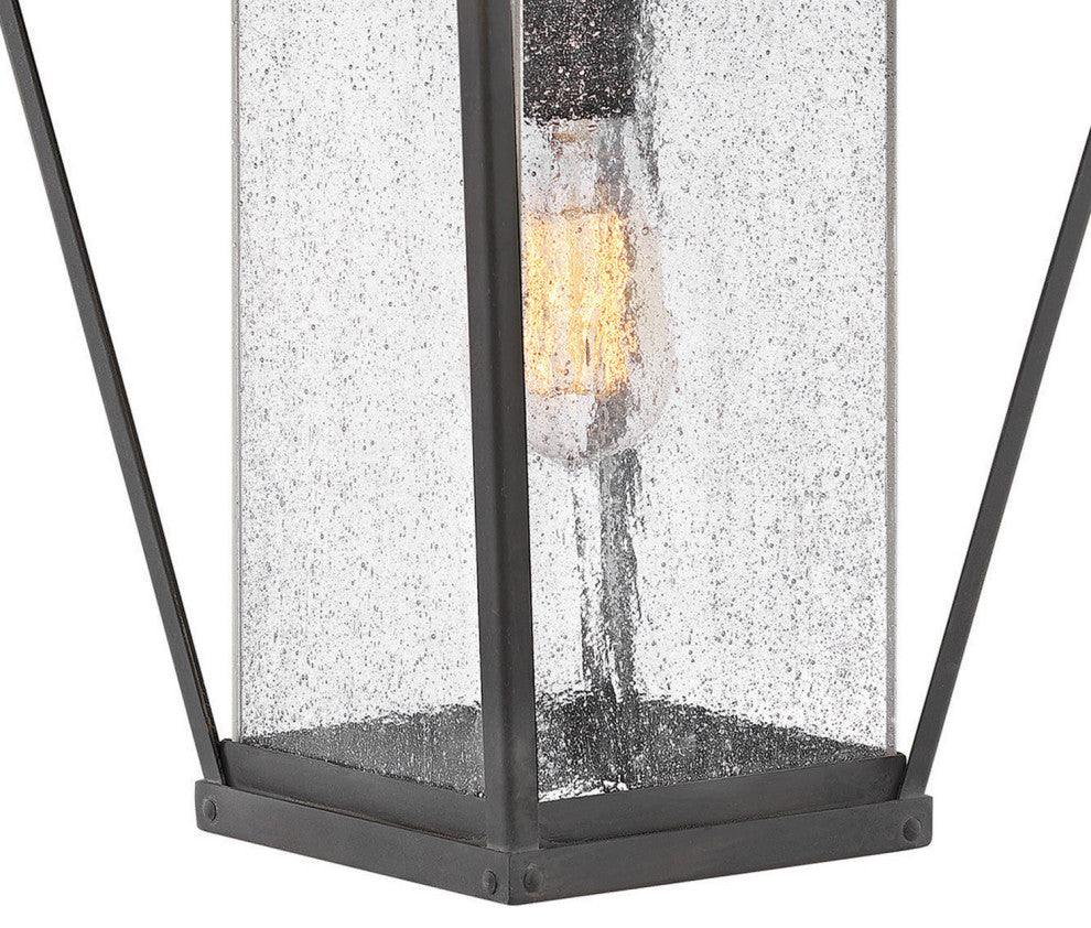 Hinkley Palmer Large Wall Mount Lantern, Museum Black