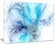 "Christmas Fireworks Light Blue" Digital Art Canvas Print