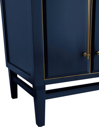 Mason 24" Vanity Only, Navy Blue With Matte Gold Hardware