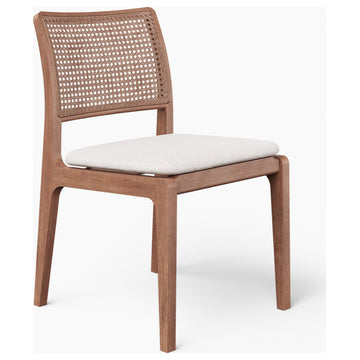 Larissa Side Chair, Set of 2, Nogal