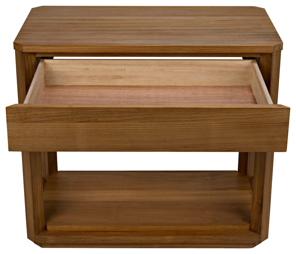 SL11 Side Table, Gold Teak