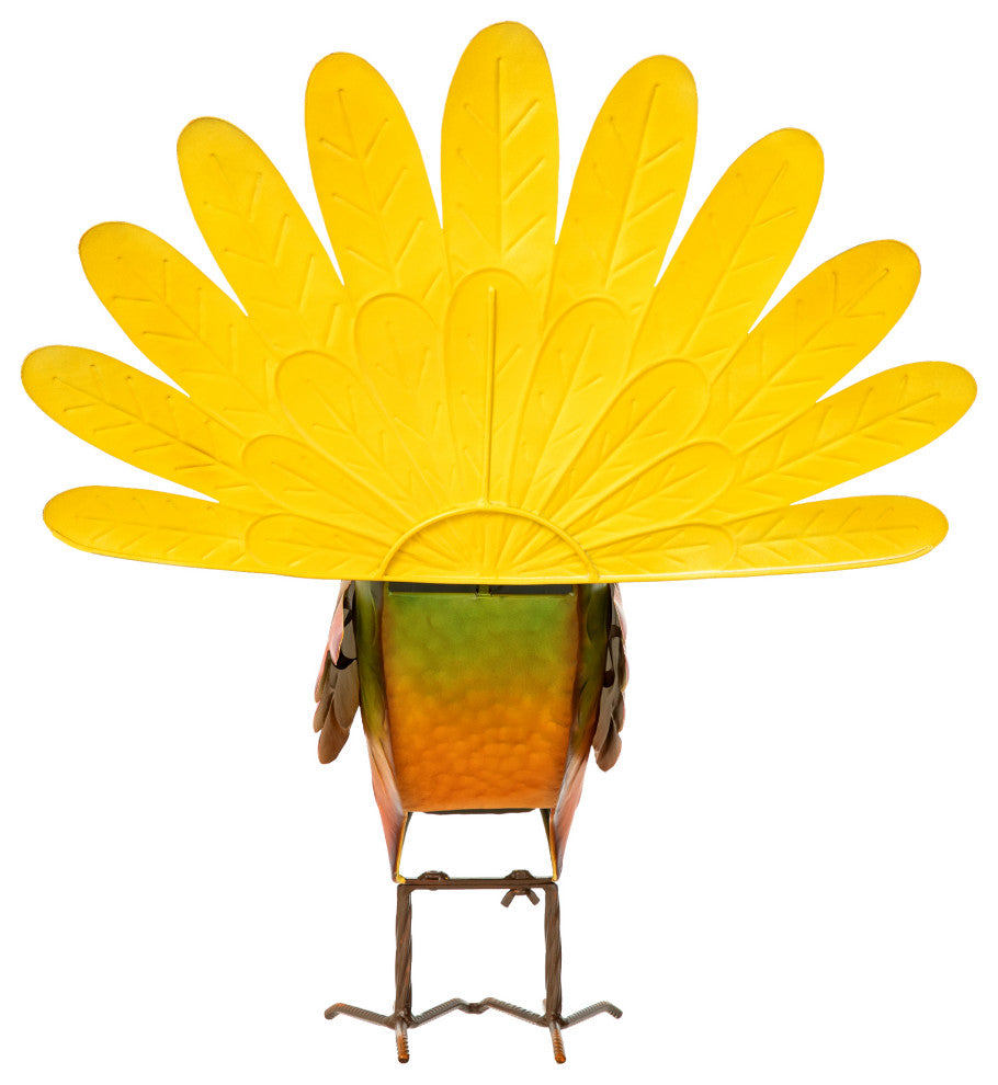 21.5"H Thanksgiving Metal Turkey Porch Decor