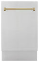ZLINE 18" Tall Tub Dishwasher, Stainless Steel DWVZ-304-18-CB