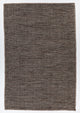 Sybil Handwoven Reversible Cotton Rug, Charcoal, Rectangular 5'x7'6