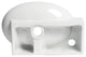 ALFI brand ABC117 White 17" Small Wall Mounted Ceramic Sink with Faucet Hole
