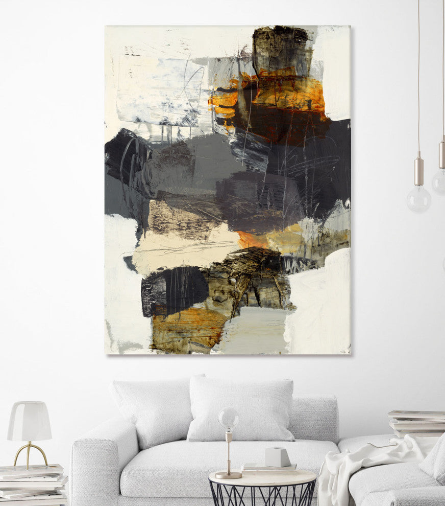 Monochrome Manta IV - 72 x 54 by Brent Foreman