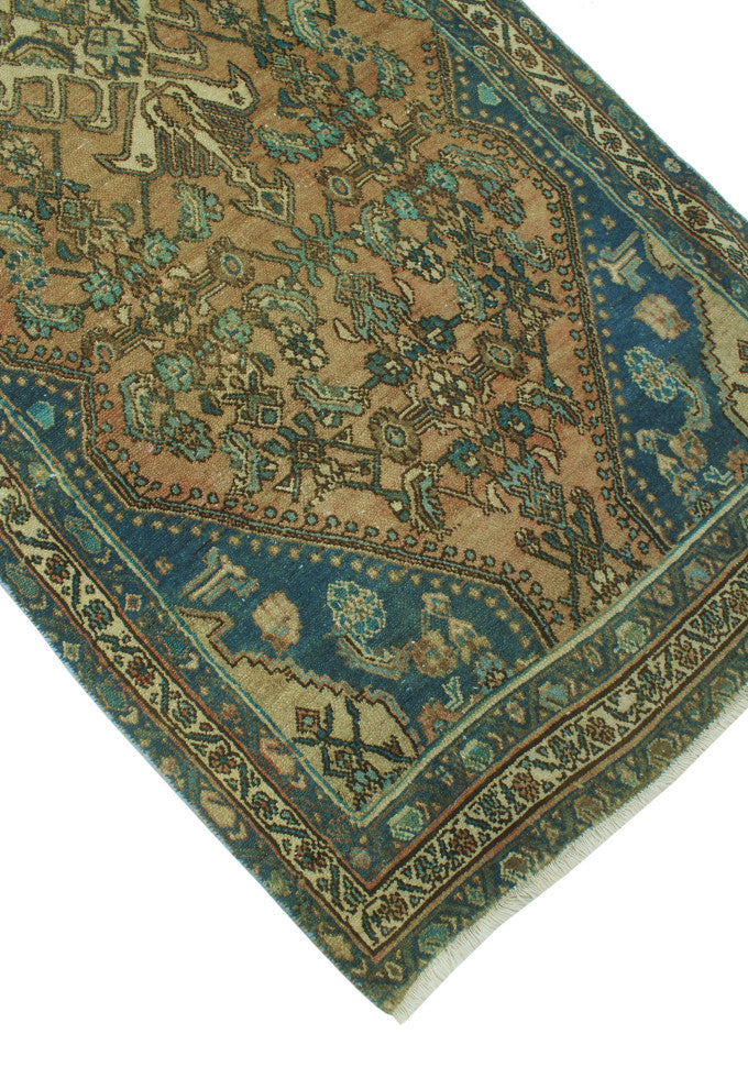 Semi-Antique Azita Lt. Brown Runner