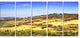 "Pienza Medieval Village Italy" Landscape Wall Art Print, 5 Panels, 60"x28"