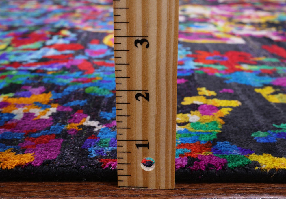 Persian Hand-Knotted Silk Rug 7' 10" X 9' 10" Q6800