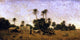 Eugene Fromentin Tents of the Smalah of Si-Hamed-Bel-Hadj- Sahara Wrapped Canvas