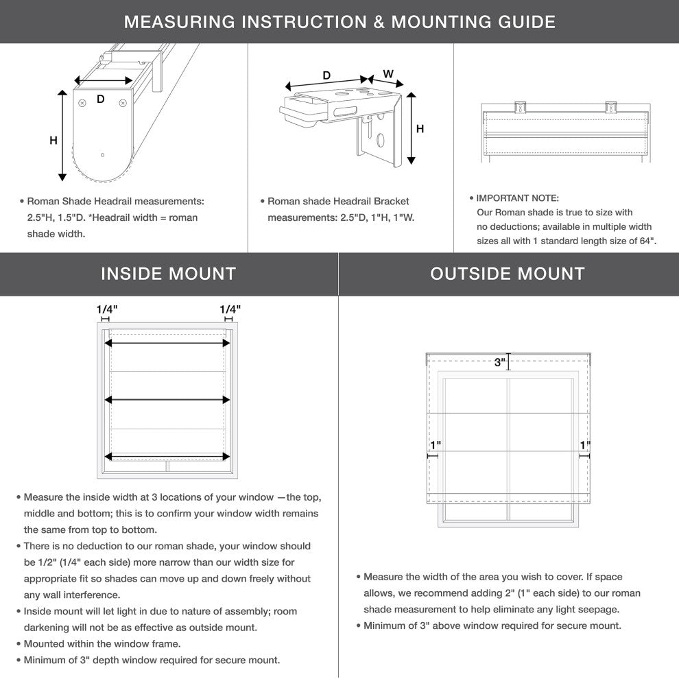Madison Park Galen Basketweave Roman Shade, Grey, 35"
