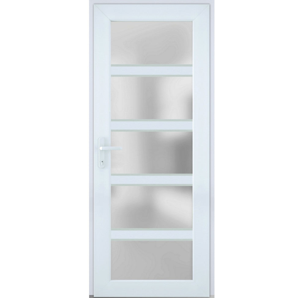 Exterior Prehungdoor Manux 8002 White Silk