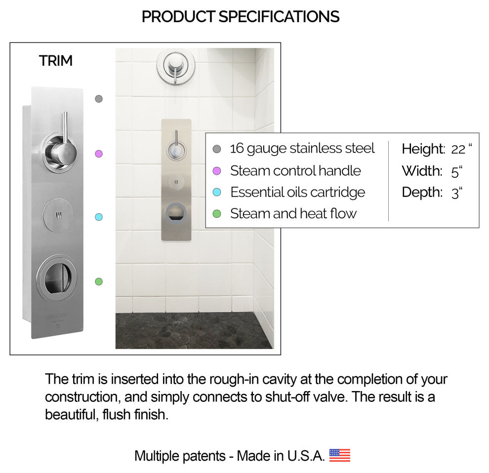 Serene Steam Spa - Revive, Matte Black