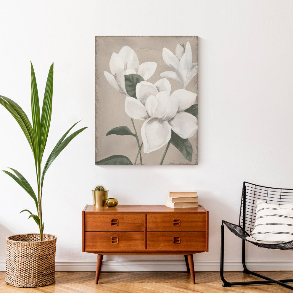 Magnolia Flowers 24"x30" Canvas Wall Art