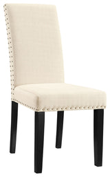 Parcel Dining Fabric Side Chair, Beige