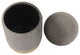 Zoe Grey Velvet Storage Ottoman - Grey