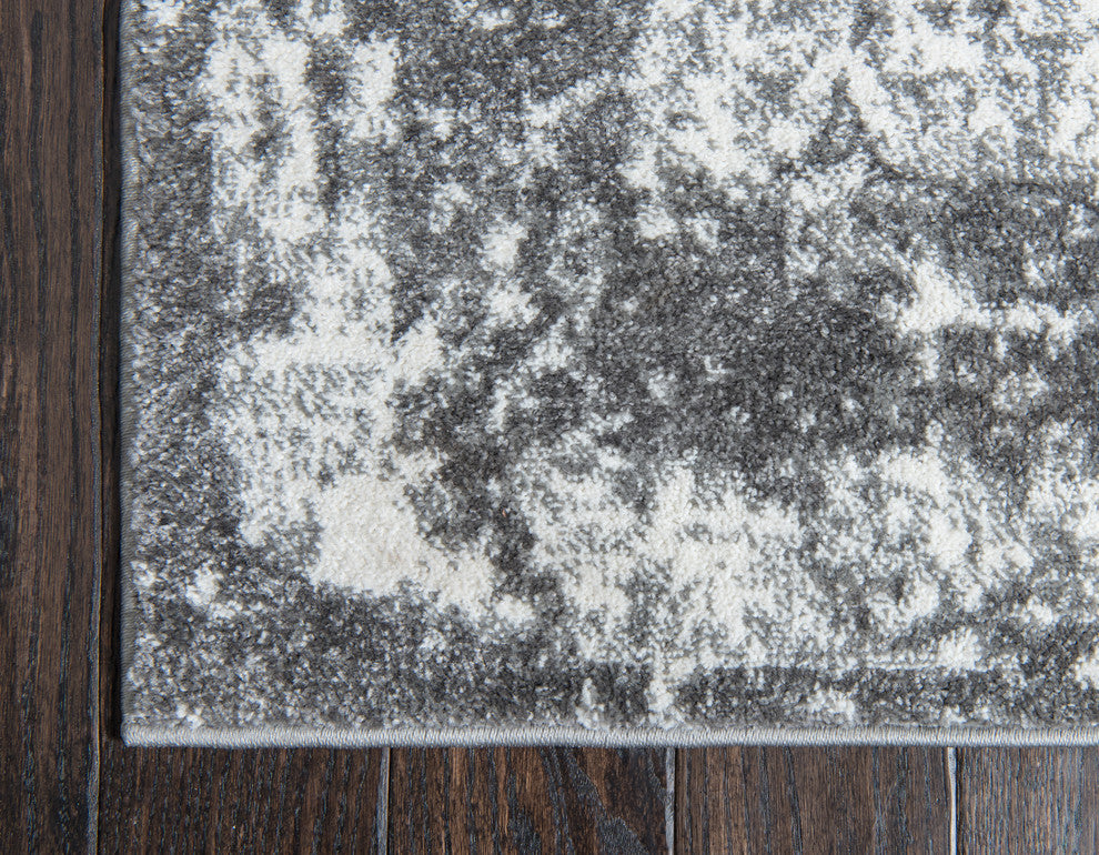 Unique Loom Gray Vivaldi Rosso 5' 0 x 8' 0 Area Rug