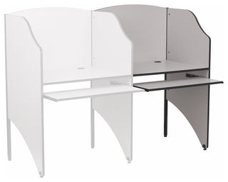 Grey Add-On Study Carrel