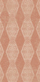 Pyramid Stripe Geometric Print Bath Towel, Orange