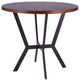 Pike Contemporary Bar Table In Auburn Bay Finish And Sedona Wood Top