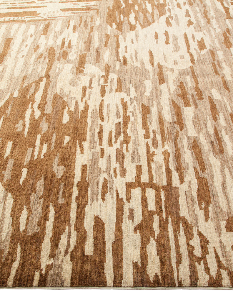 Jennifer,Eclectic, One-of-a-Kind Hand-Knotted Area Rug Ivory, 6'1"x8'9"
