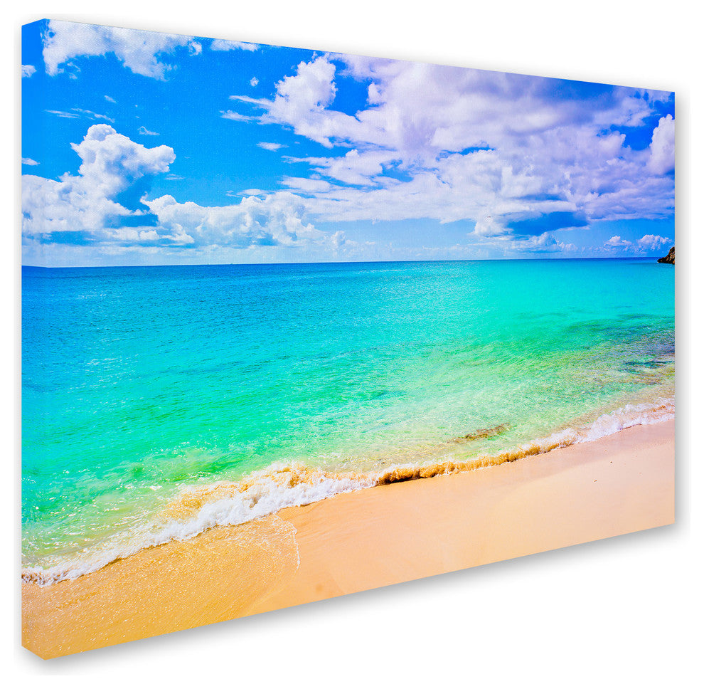 ''Maho Beach'' Canvas Art by Preston