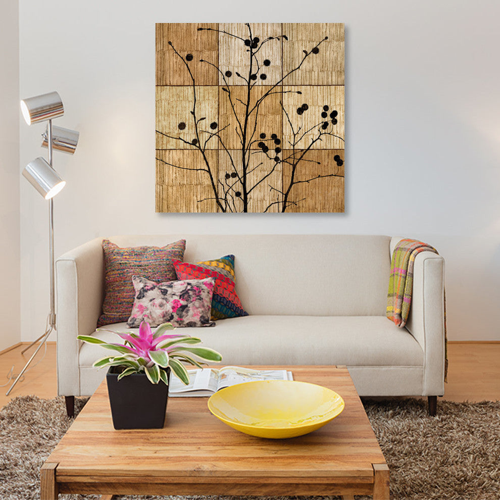 "Tree Silhouette I" by Chris Donovan, Canvas Print, 18"x18"