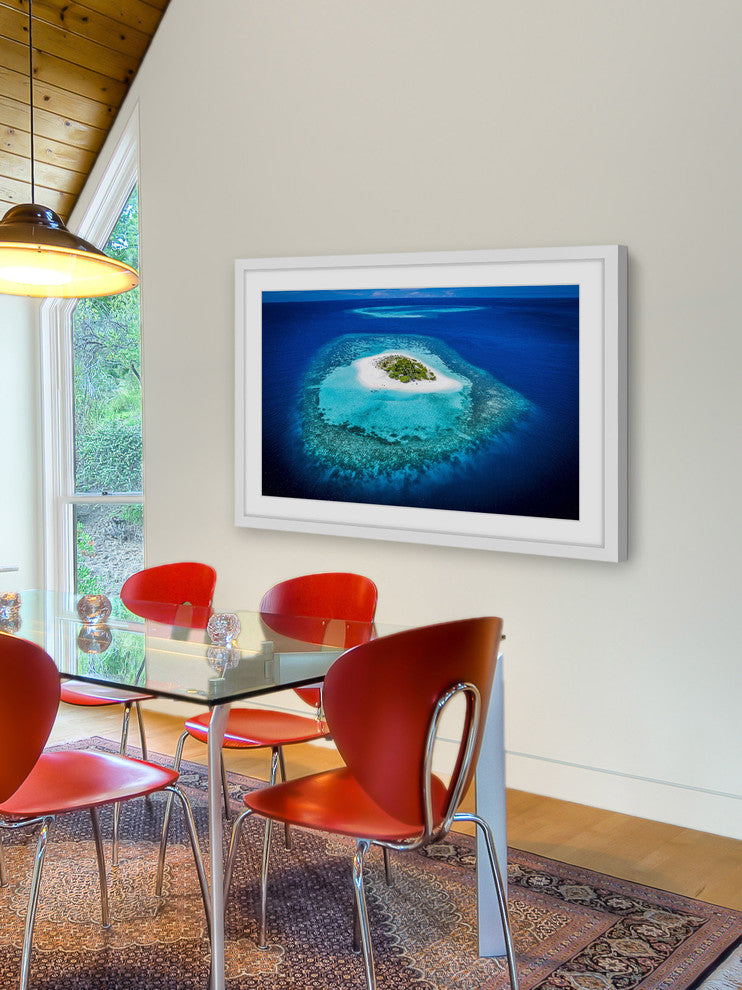 "White Sand Island" Framed Painting Print