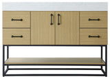 Home Living 48" Single Bathroom Vanity, Honey Brown