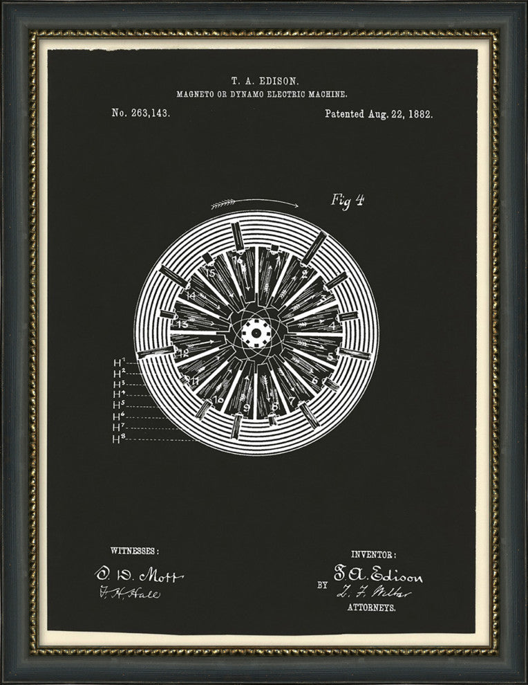 Inventor'S Diagram 4, Giclee Reproduction Artwork