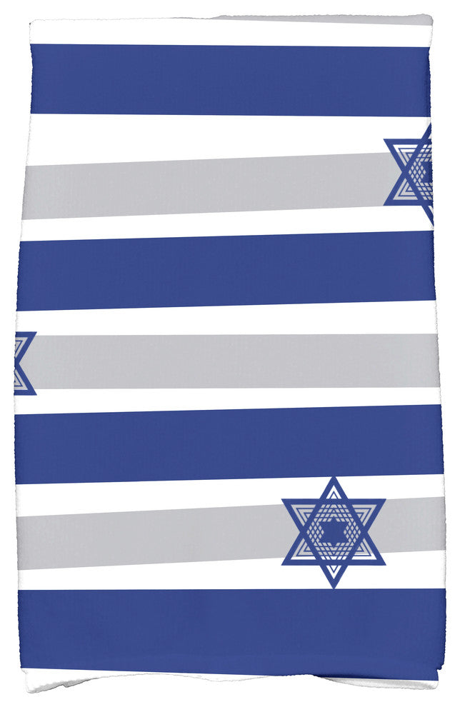 Star Stripes Holiday Stripe Print Kitchen Towel, Royal Blue