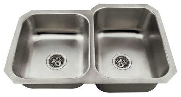 Polaris Sinks PR3501US-ENS 18 Gauge Kitchen Ensemble Bundle - 3 Items