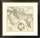 "Asia I, 1751" Framed Digital Print by Jean Baptiste Bourguignon Anville, 32x31"