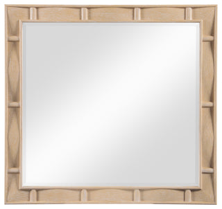 Weave Oak Veneer Mirror, Natural