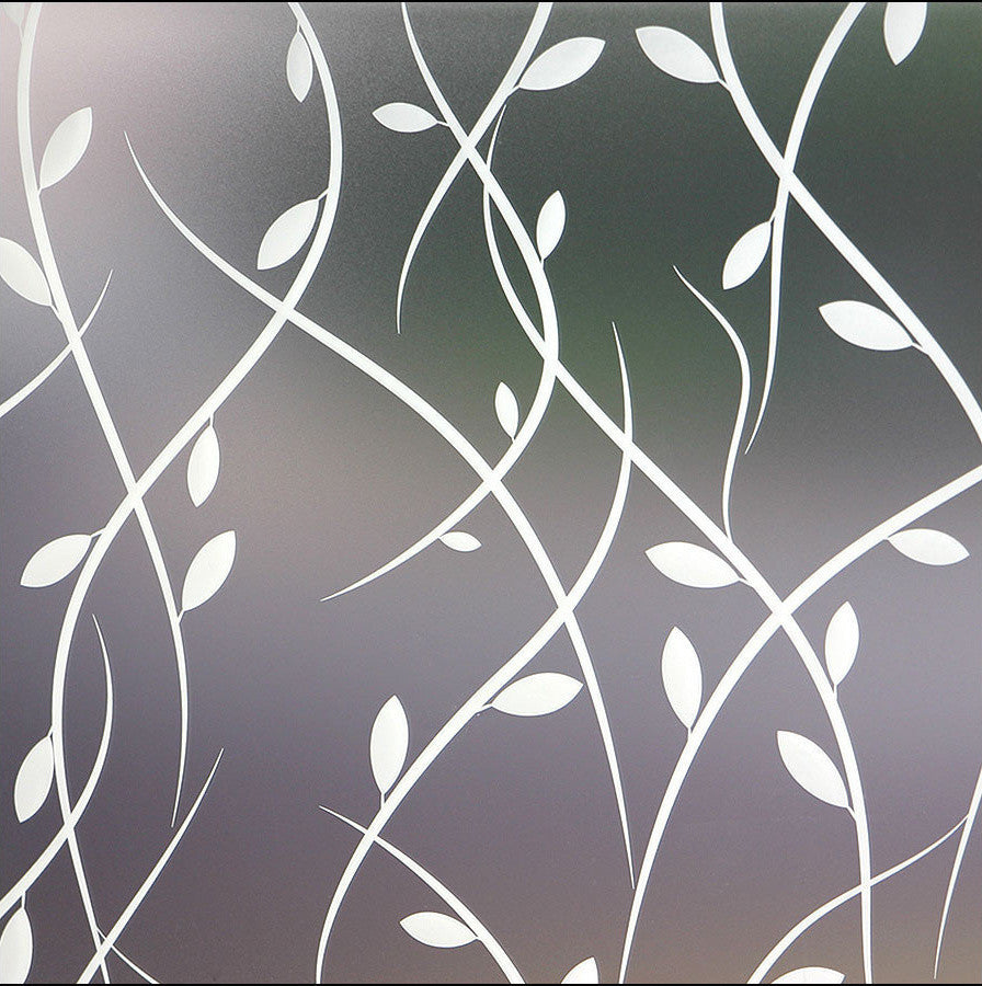 Vines Privacy Window Film, Non-Adhesive, Large 48"x84"
