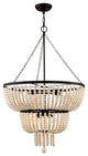 Crystorama 610-FB, 8-Light Chandelier, Forged Bronze