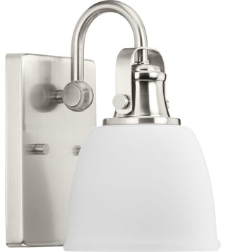 Preston Collection One-Light Brushed Nickel Coastal Bath and Vanity Light