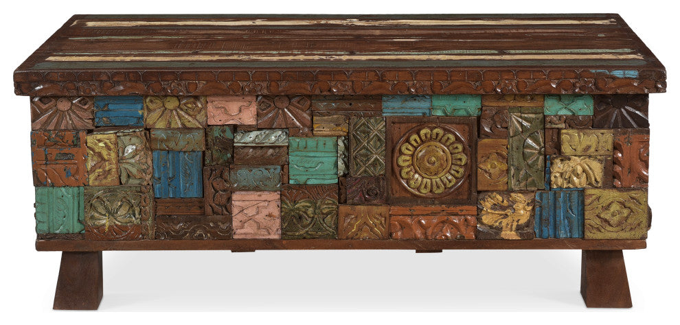 Elephant Reclaimed Wood Trunk Coffee Table