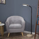 Modern 5' SunLight Floor Lamp With Adjustable Goose-Neck, Light Wood Grain