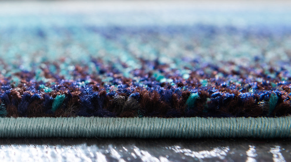 Rug Unique Loom Estrella Blue Runner 2' 7 x 10' 0