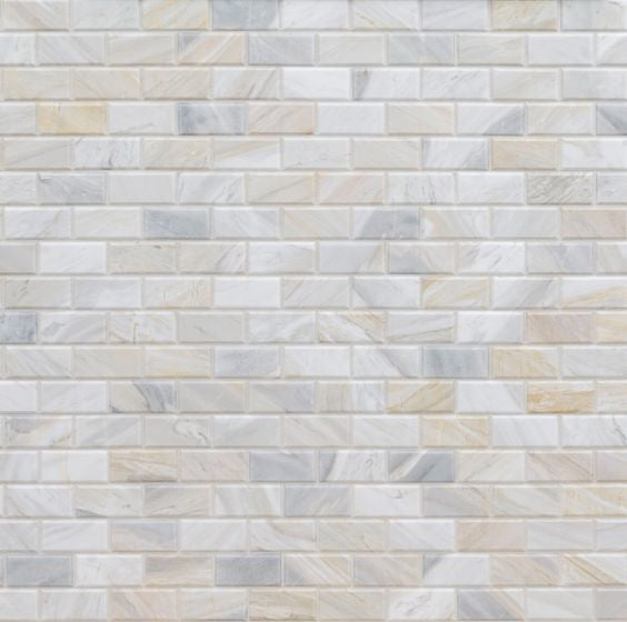 Athena Gold Honed And Beveled 11.81X11.81 Marble Mosaic, (4x4 or 6x6) Sample