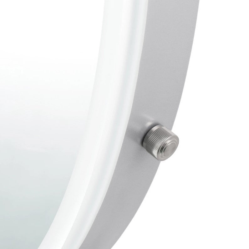 Heiress Plus Vanity Mirror, Silver, Led Strip Light