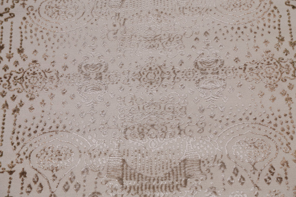 Turkish Geometric Damask Transitional Oriental Rug Home Decor Carpet 8x10
