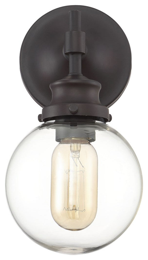 Savoy House Meridian 1 Light Wall Sconce Oil Rubbed Bronze