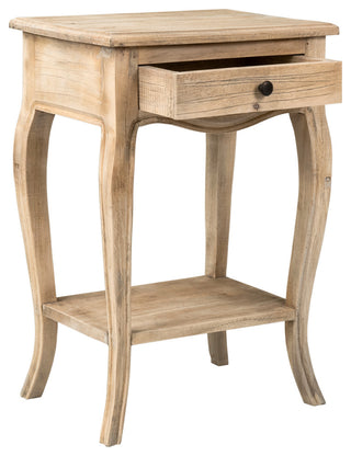 East at Main Bishop Brown Rectangular Rubberwood Accent Table