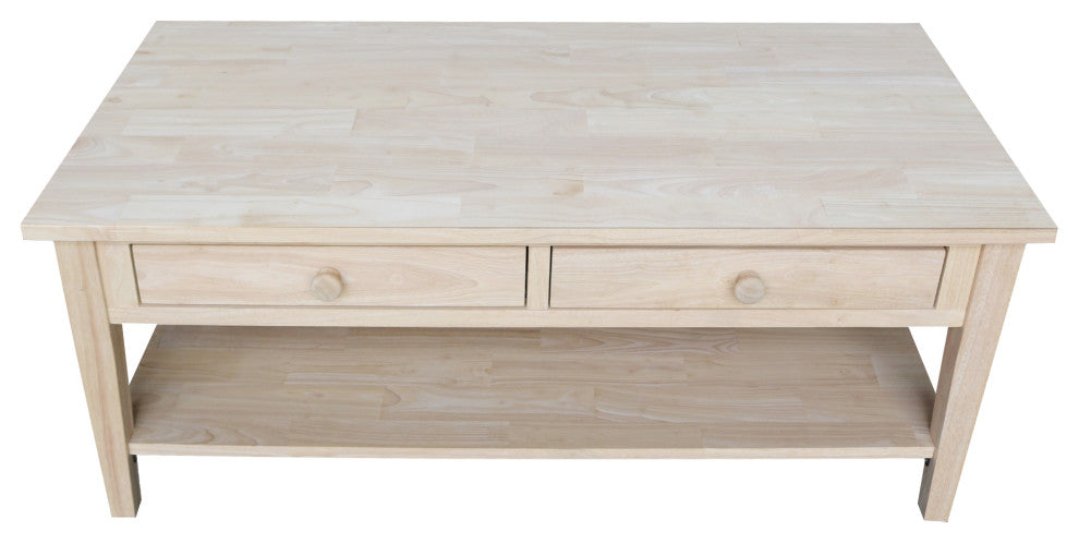 Spencer Coffee Table, Unfinished