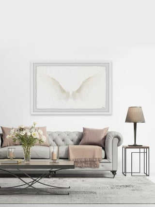 "White Wings" Framed Painting Print, 24"x16"