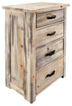 Big Sky Collection Rugged Sawn 4 Drawer Chest of Drawers, Natural