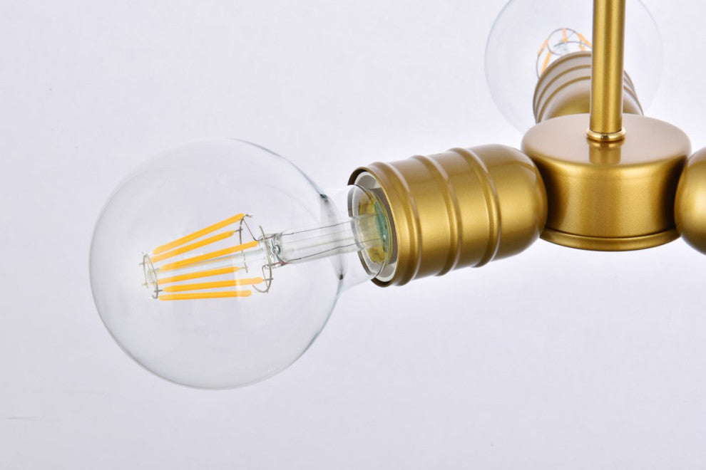 Reese 3-Light Brass Pendant